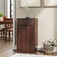 thumbnail image 3 of 10-Gallon Woodgrain Tilt-Out Trash Can Cabinet Wooden Garbage Recycling Cabinet with Wave-Textured Hideaway Drawer&Pull-Out Bin-Multipurpose Kitchen/Bath Organizer in Walnut Finish, 3 of 3