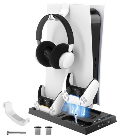 Soporte Multifuncional Aaronmei Para Ps5 Digital Y Disc Edition Negro