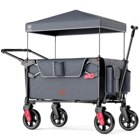 Carrito tipo vagón EVER ADVANCED para 2 niños con toldo UV