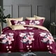thumbnail image 1 of Sabana estampada con flores burdeo 2 plazas, 1 of 3