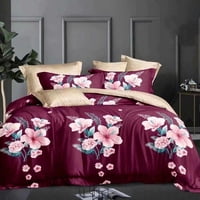 Todo Hogar Santiago De Chile - Sabana Estampada Con Flores Burdeo 2 Plazas