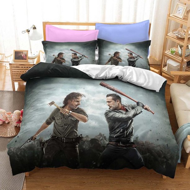 The Wal Dead Quilt Duvet Cover Set Bedclothes Kids Doona Cover3-Piece Bedding Set