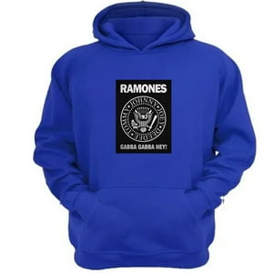 Genérico - Polerón Canguro Ramones Azul Talla Xl Unisex