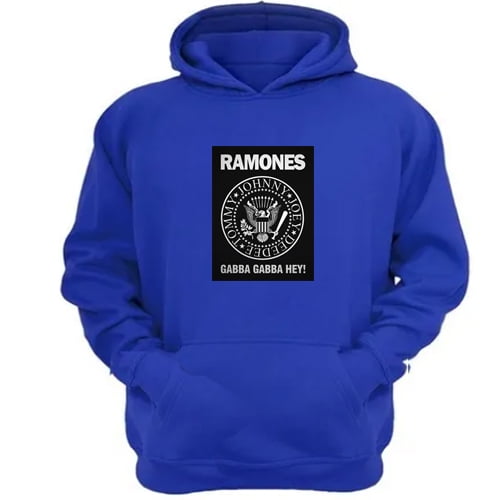 Polerón Canguro Ramones Azul Talla M Unisex