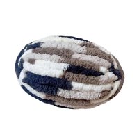 Magideal - Hilo Grueso Y Grueso, Hilo De Lana Grueso, Hilo De Poliéster Suave, Hilo Para Tejer Brazos, Hilo De Peso, Hilo De Punto Para Manta/Suéter/Tejido De , Café Café Azul Marino