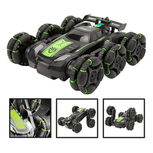 Genérico - Auto De Acrobacia Rc Stunt Car 6 Ruedas Luz Sonido 24Ghz V