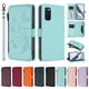 thumbnail image 3 of Funda Cartera Mariposa para [Samsung Galaxy S20 FE] con Soporte y Cremallera Verde menta, 3 of 6