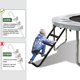 thumbnail image 4 of Escalera para trampolín Eurmax, capacidad de 109 kg, 3 peldaños anchos, 4 of 6