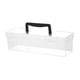 thumbnail image 3 of Caja De Herramientas Transparente Con Asa, Contenedor Para Llevar, Caja De Almacenamiento, Organizador, Color Negro, 30 X 9,3 X 9,3 Cm, 3 of 5