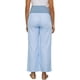 thumbnail image 3 of INSPIRE CHIC Pantalones de Maternidad para Mujeres Pierna Ancha Cintura Elástica Estampado a Rayas Sobre el Vientre Pantalones Casuales de Descanso para Embarazo L Raya Azul, 3 of 6