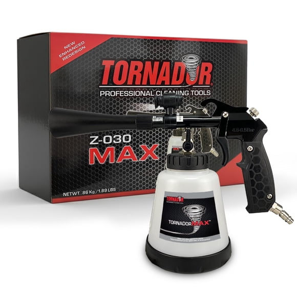 Pistola de limpieza para autos Tornador Max Z-030 con frasco de 950 ml y luz LED