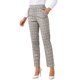 thumbnail image 1 of INSPIRE CHIC Pantalones de Tartán a Cuadros para Mujer de Regreso a Clases, Cintura Alta Elástica, Pantalones Largos Rectos L Color Canela, 1 of 6