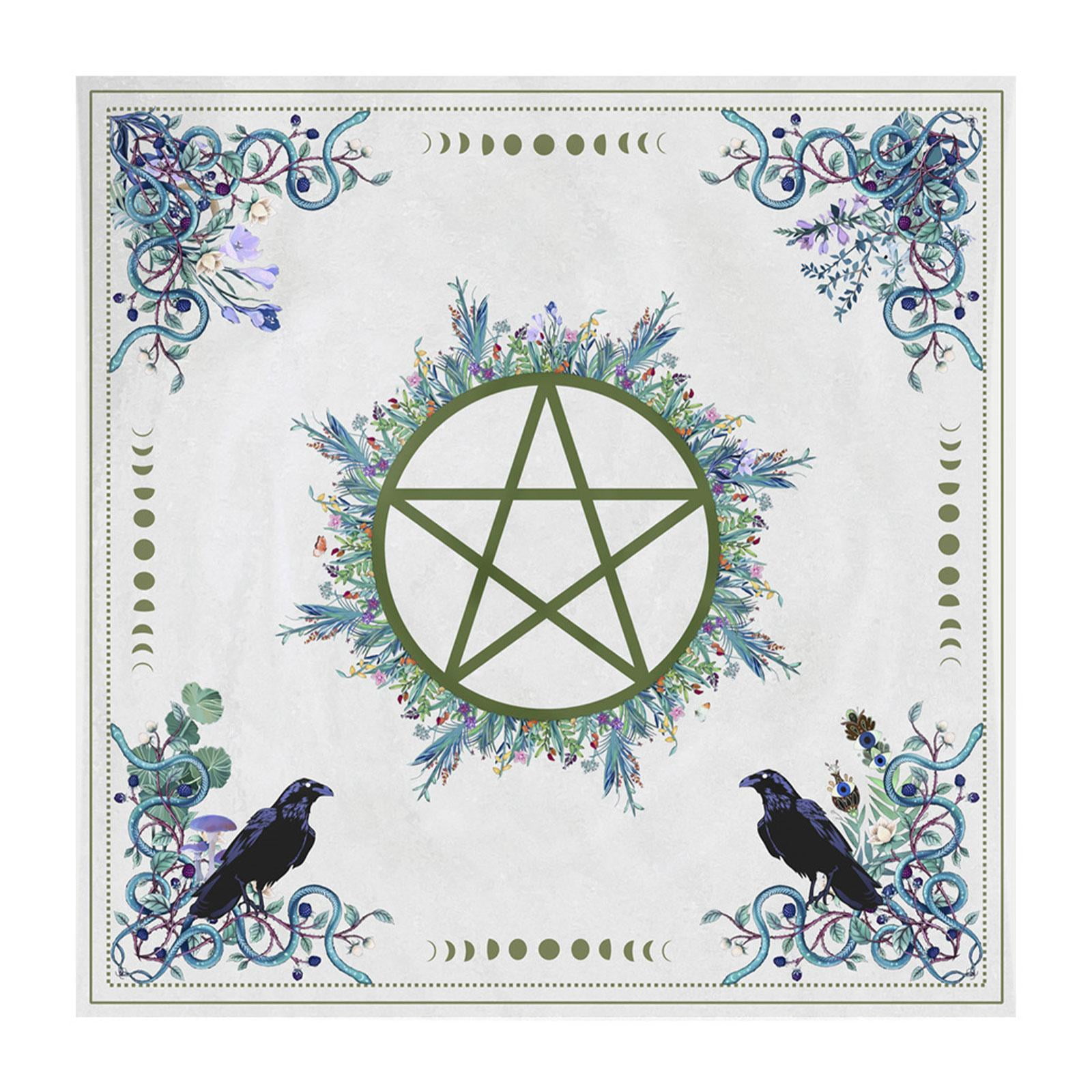 Magideal - Tapete De Tela Para Altar, Tarjetas De Radiestesia De Astrología, Mantel Extendido, Mantel De Radiestesia, Almohadilla De Oráculo De Astrología Para P
