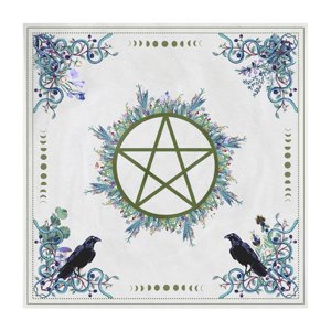 Magideal - Tapete De Tela Para Altar, Tarjetas De Radiestesia De Astrología, Mantel Extendido, Mantel De Radiestesia, Almohadilla De Oráculo De Astrología Para P