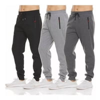 Malltradecl - Pack 3 Pantalones Buzo Hombre Algodón Sin Polar