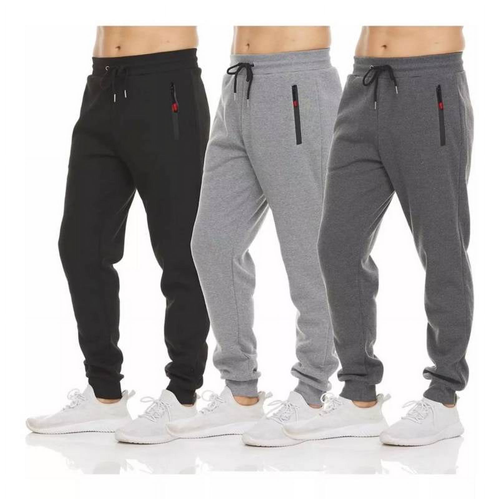 Malltradecl - Pack 3 Pantalones Buzo Hombre Algodón Sin Polar