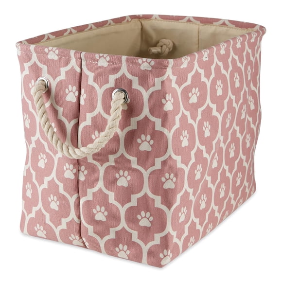 Caja organizadora para mascotas Bone Dry 41x25x30 cm mediana rosa