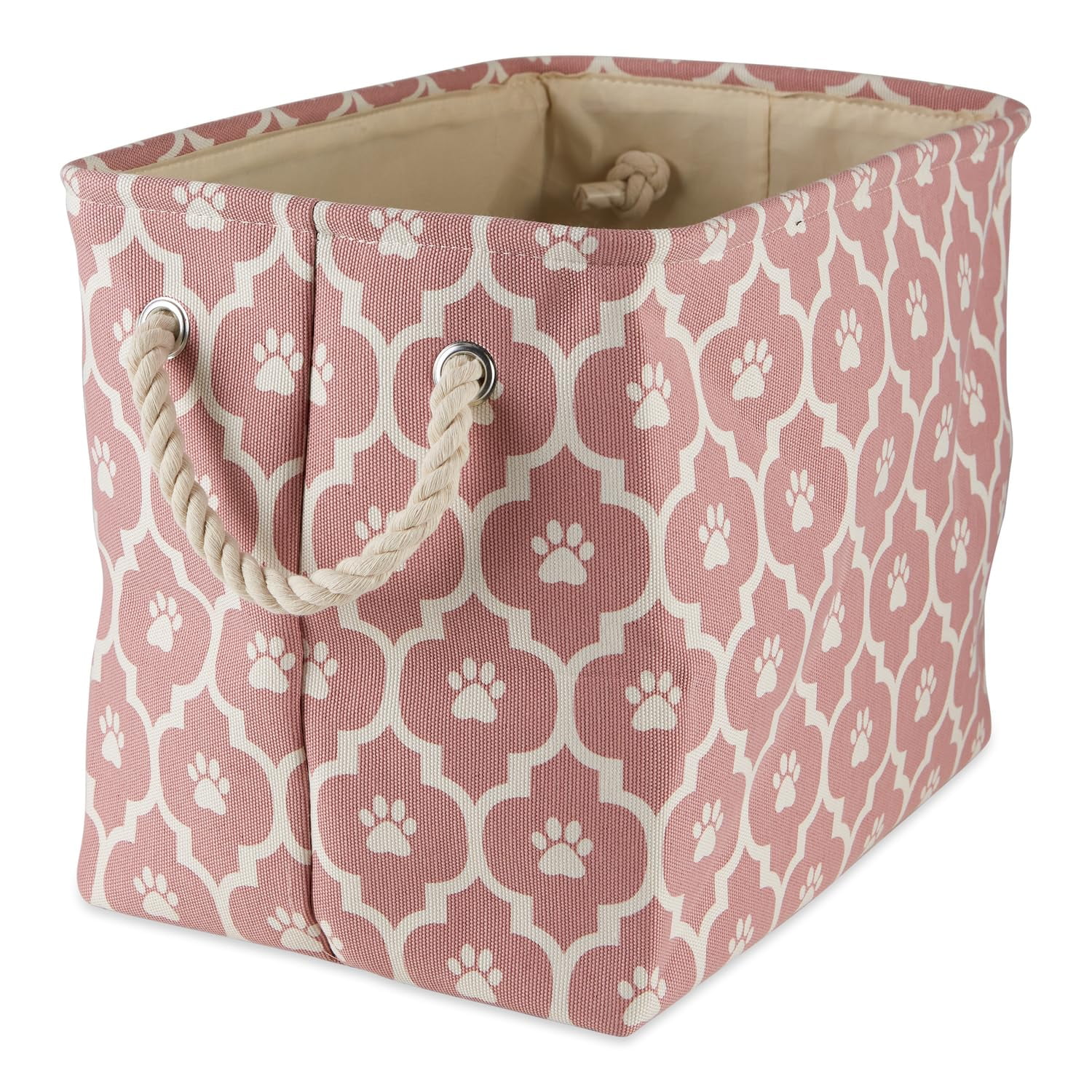 Caja Organizadora Para Mascotas Bone Dry 41x25x30 Cm Mediana Rosa