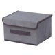 thumbnail image 3 of Caja De Almacenamiento Plegable Con Tapa, Organizador De Aperitivos, Contenedor, Armario S Gris, 3 of 5