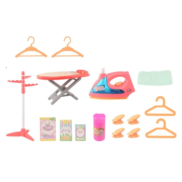 Juego De Imaginación, Juego De Lavandería, Plancha Y Perchas, Juguete Para Niños, Recuerdos De Fiesta