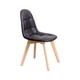 thumbnail image 3 of Pack 4 Sillas Eames Capitone Negro Dsw Madera, 3 of 4