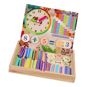 Magideal - Juguete Montessori, Tablero De Clavijas De De Madera, Educación Temprana, Varillas De De Manipulación De Matemáticas Para Actividades De