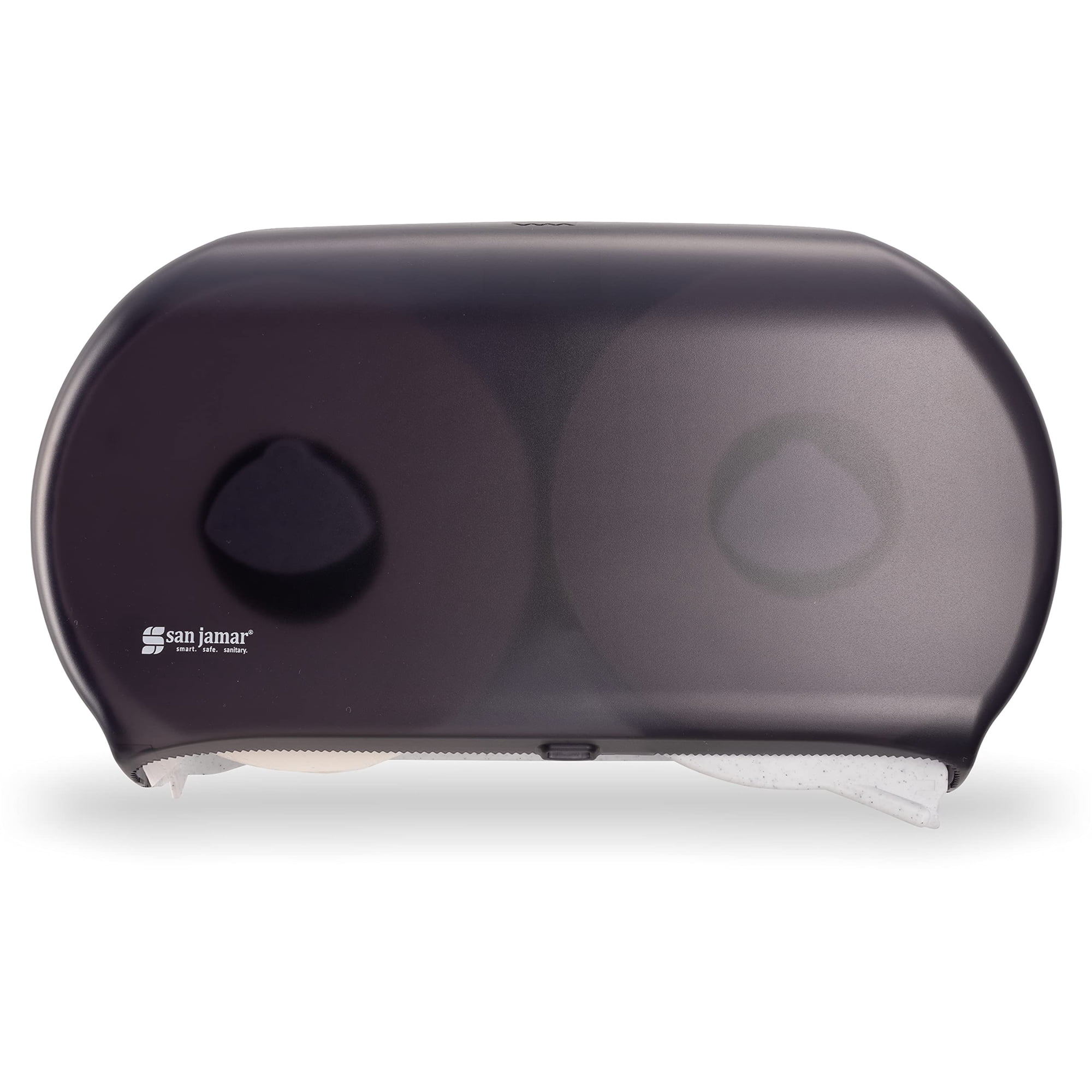 Dispensador De Pañuelos San Jamar R4000tbk Twin 9 Jumbo Black Pearl