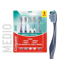 Cepillo De Dientes 360° Medio Limpieza Completa 5 Un Colgate