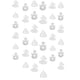 thumbnail image 2 of navidad, árbol, mu?eco de nieve, ángel, diy, colgando, papel, bandera, guirnalda, partido,, 2 of 3