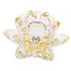 thumbnail image 1 of Crystal Lotus Flower Craft Pisapapeles Feng Shui Decor Love Holy Yellow, 1 of 5