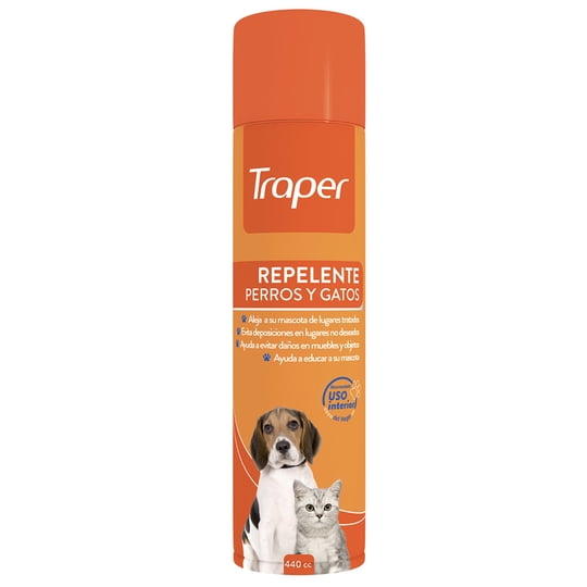 Repelente Aerosol Para Perro Y Gato 440 ml Traper