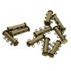 thumbnail image 4 of 10 Unids Multi 3 Strand Slide Lock Magnetic Tube Latón Cierres DIY Hacer Bronce, 4 of 5