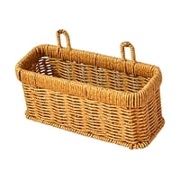 Magideal - Canasta De Almacenamiento De Cocina Cesta Colgando Colgante Monta Multifuncional Decoración Del Hogar Organizador De Pared Para La Sala De Estar En El Pequeño