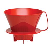 Cono Filtro De Café Fino Tamaño 4 Rojo Para 8-12 Tazas