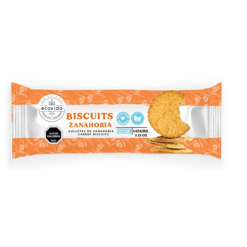 Galleta De Zanahoria Carrot Biscuits 145 g Ecovida