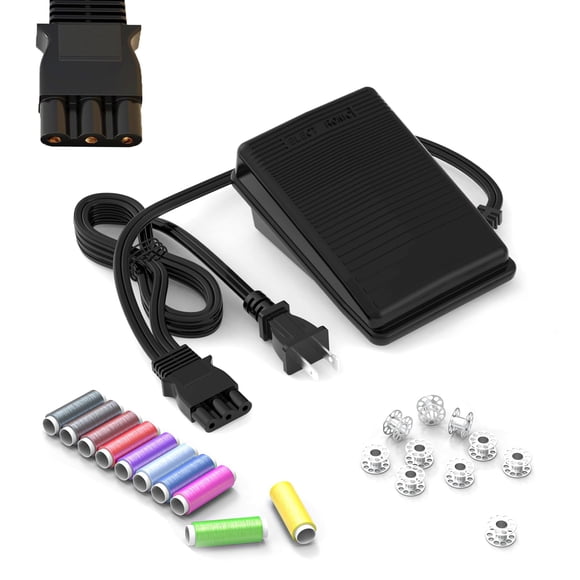 Pedal Y Cable De Alimentación Para Máquina De Coser Janome Kenmore