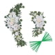 thumbnail image 3 of Arco De La Boda Flores Flores Artificiales Botín Para Puerta De Entrada Fiesta Blanco, 3 of 5