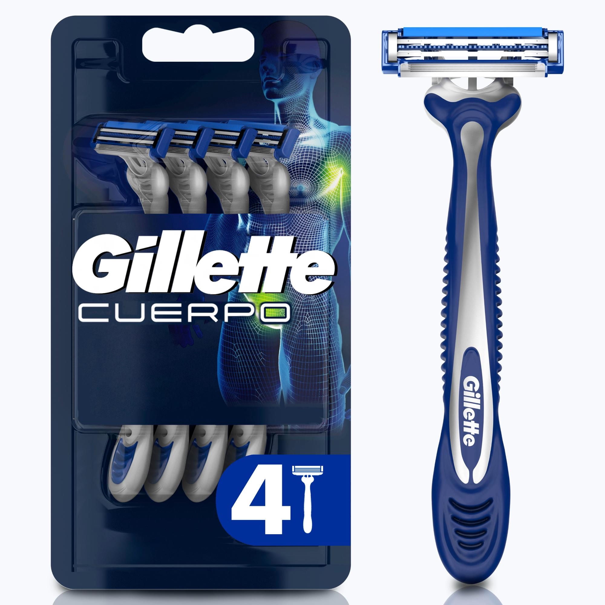 Máquina De Afeitar Desechables Para El Cuerpo 4 Un Gillette
