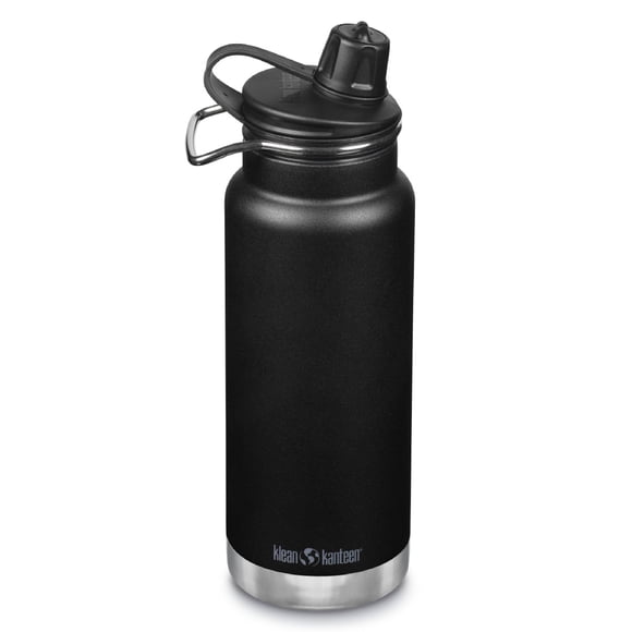 Botella de agua Klean Kanteen TKWide con aislamiento 946 ml, color negro