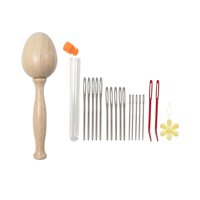 Bothyi - Kit De Agujas Para Zurcir Huevos, Hongo Para Zurcir De Madera Para Reparación De Calcetines