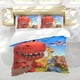 thumbnail image 5 of Pequeña Escuela de Dinos Conjunto de sábanas temático, trío de piezas, cómodo y amigable con la piel, diseño único, regalo de decoración para el hogar para familiares, amigos y fans,135cm *200cm, 5 of 6