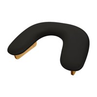 Ioensy - Reposamanos Portátil De Piel Sintética Suave Para Manicura Y Pedicura, Cómodo Y Práctico Para Manicura Y Pedicura, Color Negro