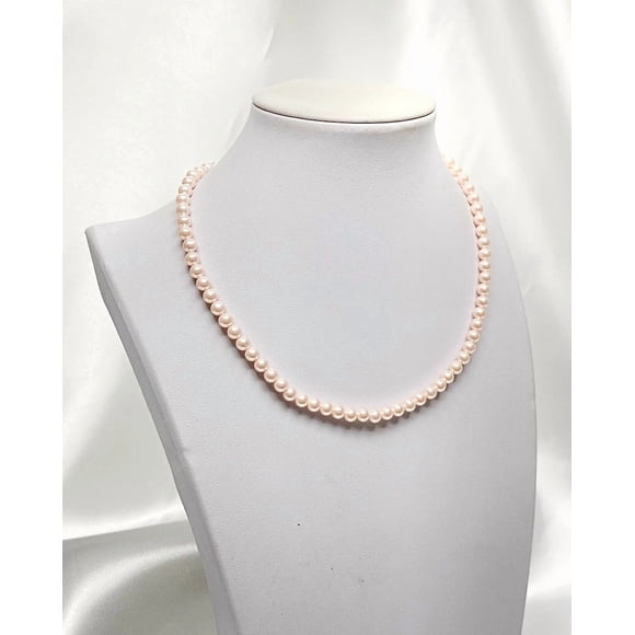 Collar Mallorca Choker Perla Rosada 5mm 40cm Broche Timon