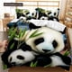 thumbnail image 1 of v1306 Bed Sheets Panda Tiger Bedding Set Printed Animal Duvet Cover Twin Full Queen King Double UK Supking Sizes Bed Linen Pillowcase 3-Piece Bedding Set (1 Duvet Cover + 2 Pillow Shams) Bed Sheets ju, 1 of 5
