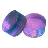 Ioensy - 2 Piezas De Punta De Taco De Billar Transparente, Ligera, De Repuesto, Color Morado