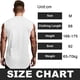 thumbnail image 2 of Camiseta deportiva sin mangas de algodón para hombre, para correr, musculosa, color blanco, 2 of 5