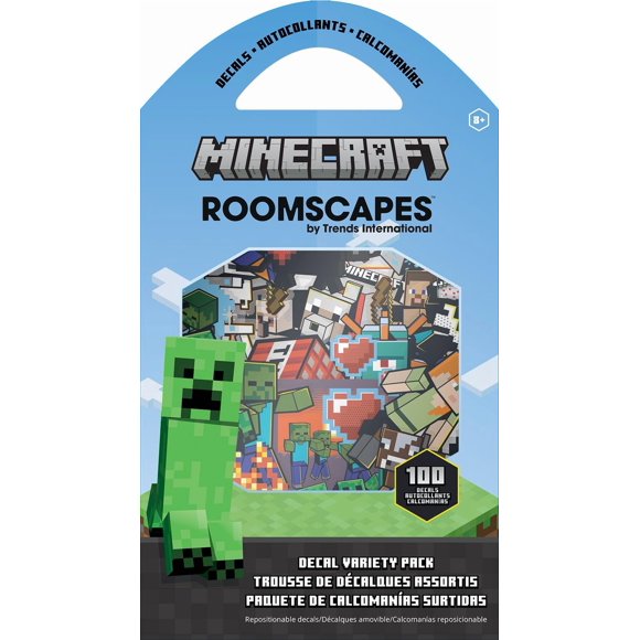 Paquete variado de calcomanías Trends International Minecraft (paquete de 100)