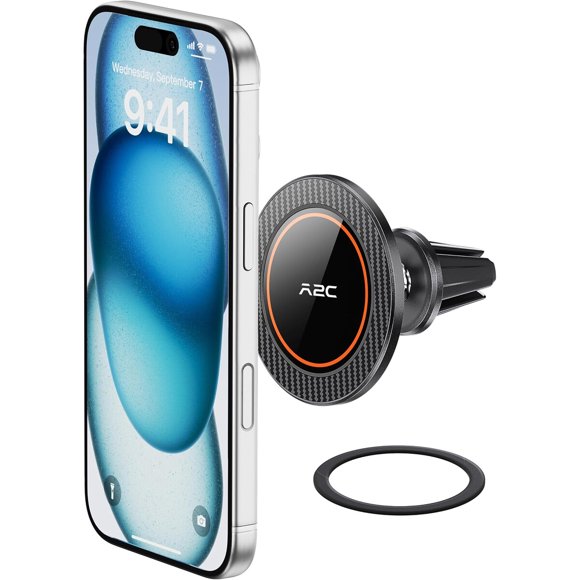 A2C Soporte magnético para auto compatible con MagSafe, de una pieza