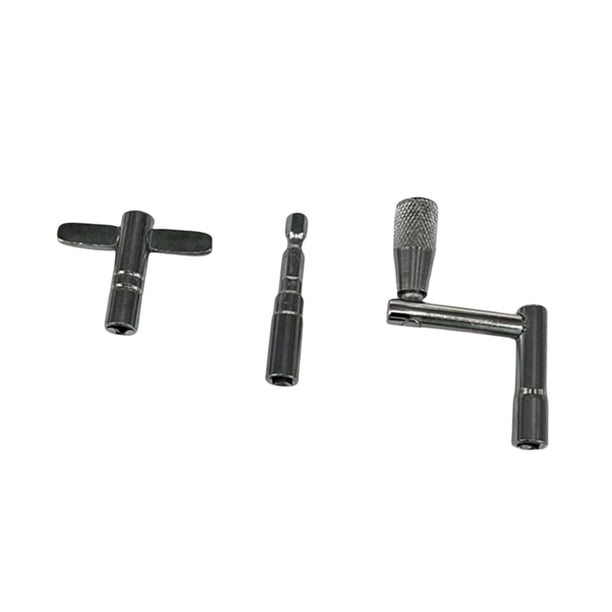 Llaves de batería Accesorio de tambor, T Forma T de forma Z y broca para batería Tuner de tambor de tambor sólido Herramienta de ajuste de tambor de l