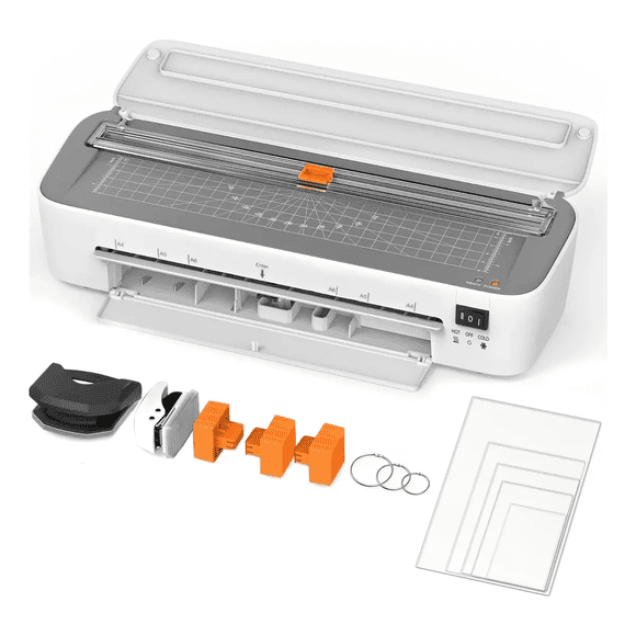 Termolaminadora Belug Plastificadora 8 En 1 Laminadora Frío Calor blanca